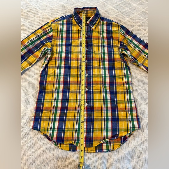 Ralph Lauren Men’s. Yellow and Blue Classic Button Down Shirt. Size small. - Picture 7 of 11